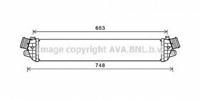 AVA QUALITY COOLING al4129 -  Интеркулер